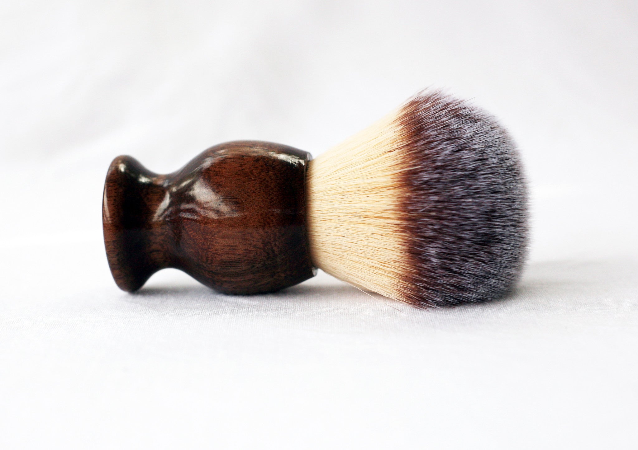 Walnut Shave Set with Gunmetal safety razor, 26mm lather brush and a matching shave stand. - CreationsByWill